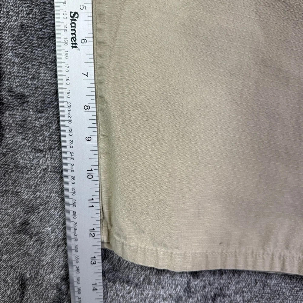 Genuine Dickies Shorts Mens Khaki Ripstop Cargo Tan Cotton Size 38